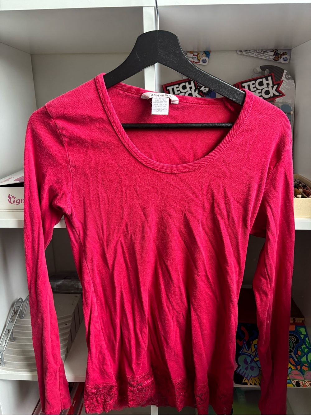 Women’s red long sleeve